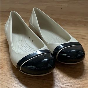Crocs Women's Cap Toe Flat White